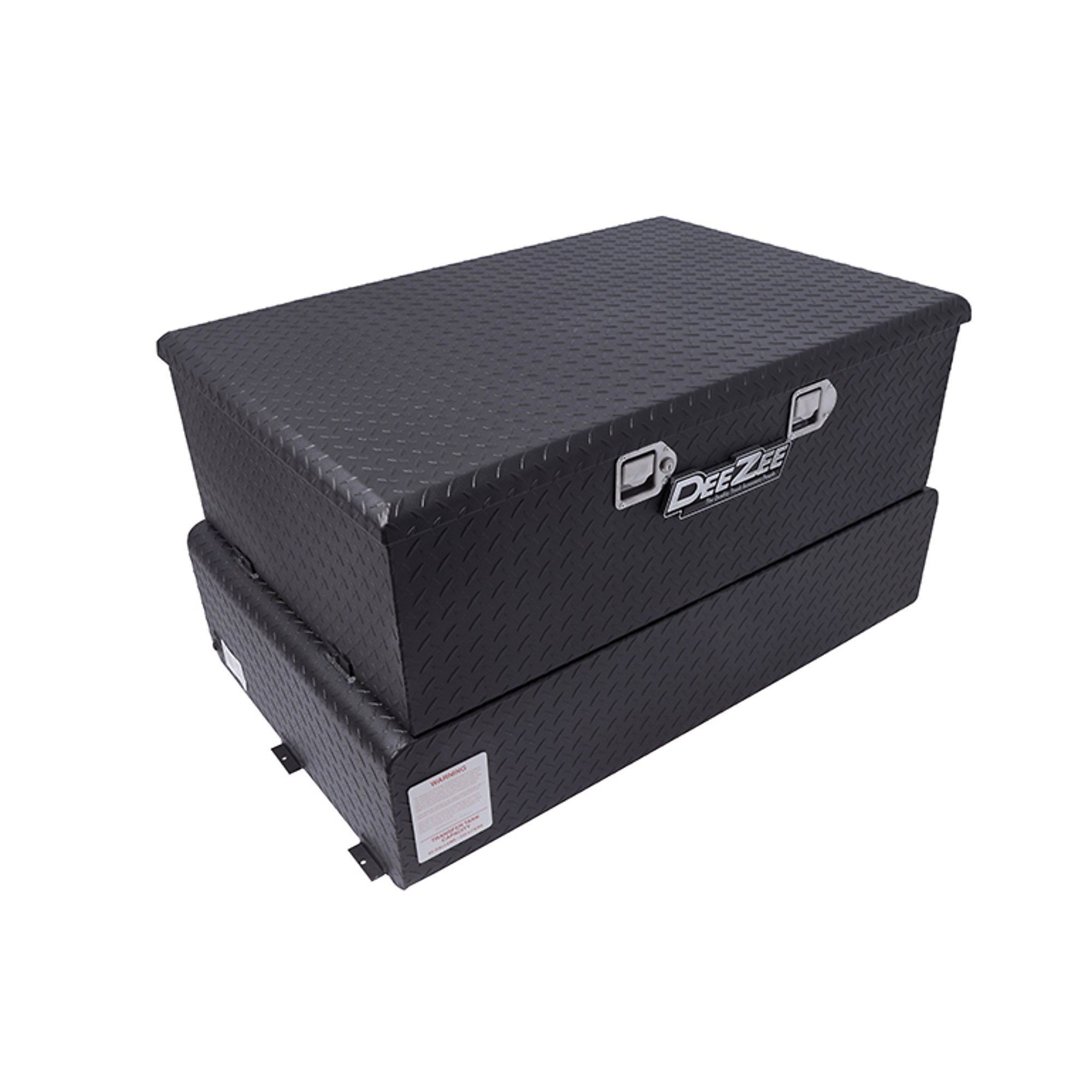 Dee Zee Combo Liquid Transfer Tank with Pump — 75 Gal., Black, Heavy Gauge Aluminum, Low Profile, Lockable Cap, Model# DZ92856TB
